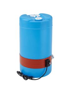 Heavy-Duty Silicone Rubber 15 Gallon Plastic Pail Heater Up to 160F